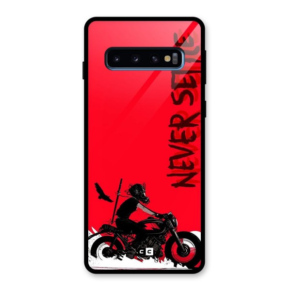 Never Settle Ride Glass Back Case for Galaxy S10