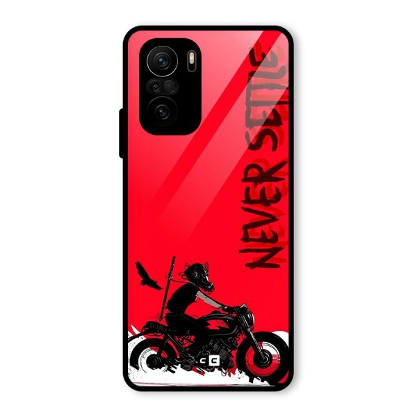 Never Settle Ride Glass Back Case for Mi 11x