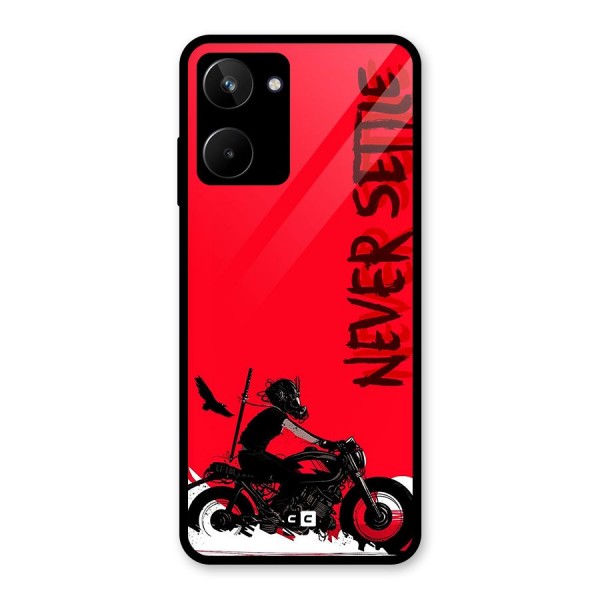 Never Settle Ride Glass Back Case for Realme 10