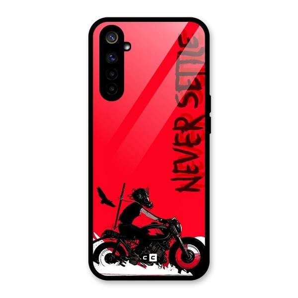 Never Settle Ride Glass Back Case for Realme 6