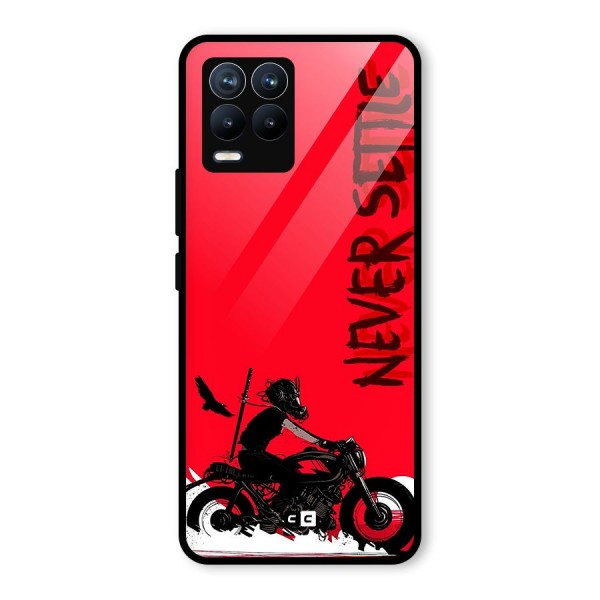 Never Settle Ride Glass Back Case for Realme 8