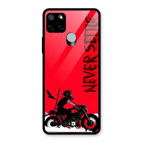 Never Settle Ride Glass Back Case for Realme C12