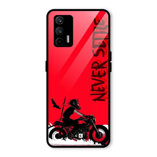 Never Settle Ride Glass Back Case for Realme X7 Max