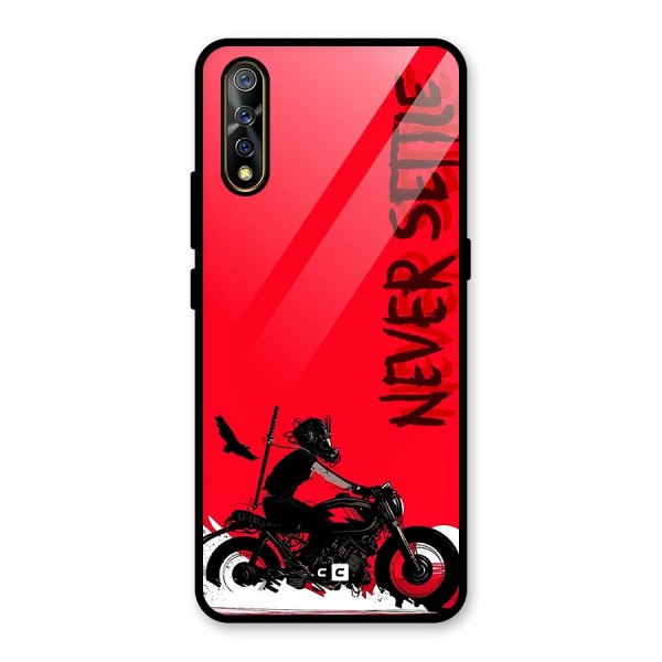 Never Settle Ride Glass Back Case for Vivo Z1x