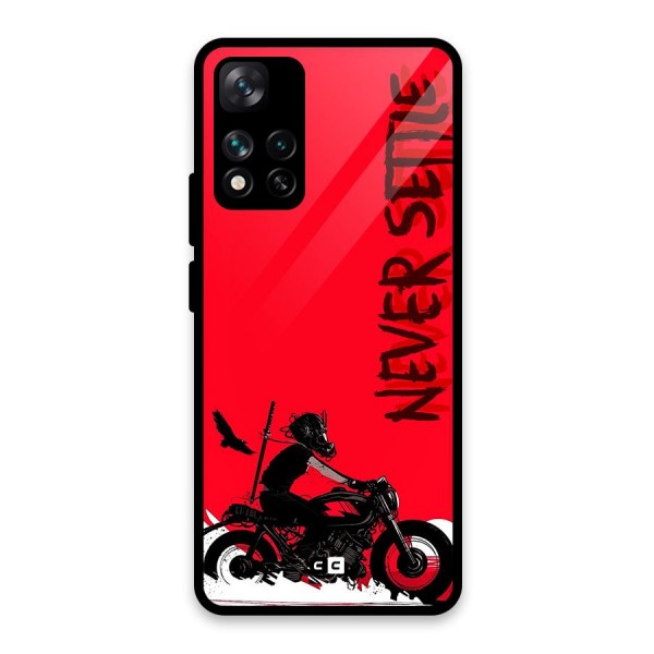 Never Settle Ride Glass Back Case for Xiaomi 11i 5G