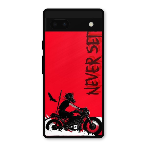 Never Settle Ride Metal Back Case for Google Pixel 6a