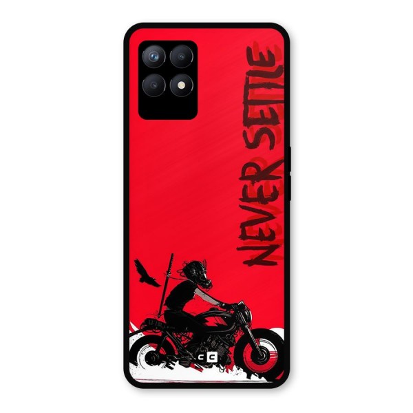 Never Settle Ride Metal Back Case for Realme 8i