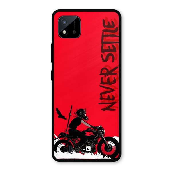 Never Settle Ride Metal Back Case for Realme C11 2021