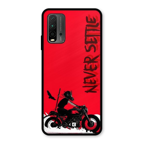 Never Settle Ride Metal Back Case for Redmi 9 Power