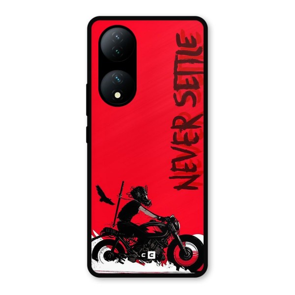 Never Settle Ride Metal Back Case for Vivo Y100a