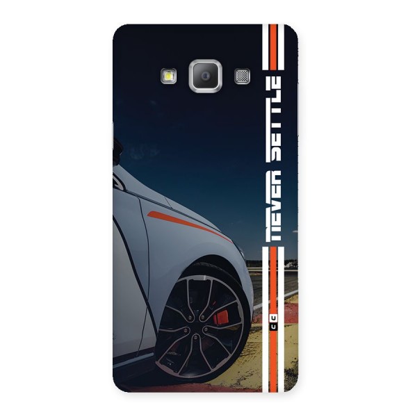 Never Settle SuperCar Back Case for Galaxy A7