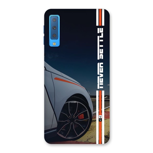 Never Settle SuperCar Back Case for Galaxy A7 (2018)