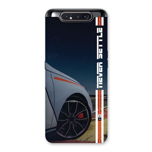 Never Settle SuperCar Back Case for Galaxy A80