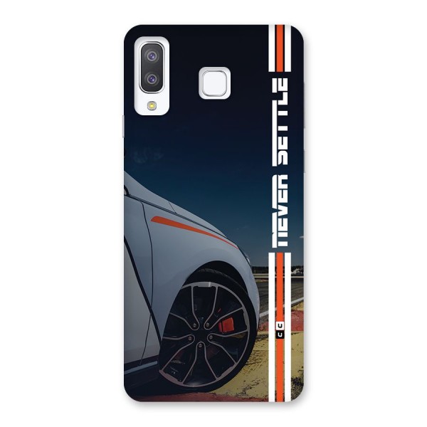 Never Settle SuperCar Back Case for Galaxy A8 Star