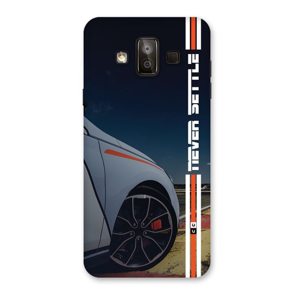 Never Settle SuperCar Back Case for Galaxy J7 Duo