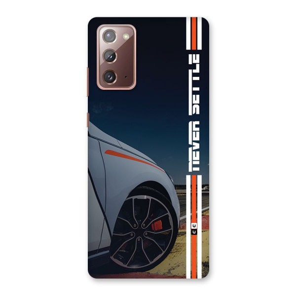 Never Settle SuperCar Back Case for Galaxy Note 20