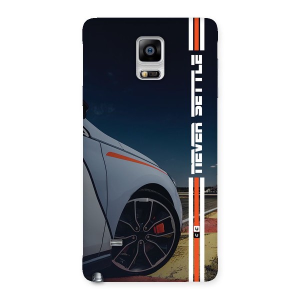 Never Settle SuperCar Back Case for Galaxy Note 4