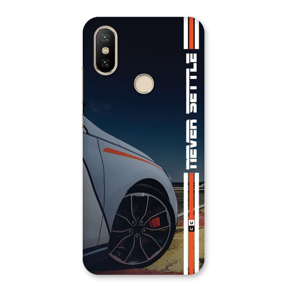 Never Settle SuperCar Back Case for Mi A2