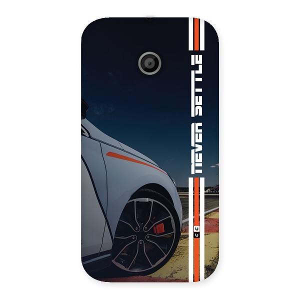 Never Settle SuperCar Back Case for Moto E