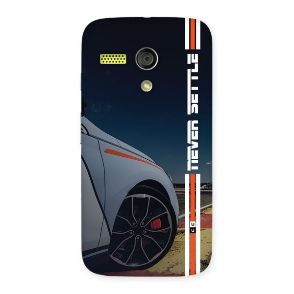 Never Settle SuperCar Back Case for Moto G