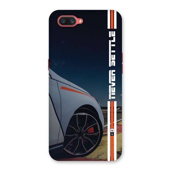 Never Settle SuperCar Back Case for Oppo A3s