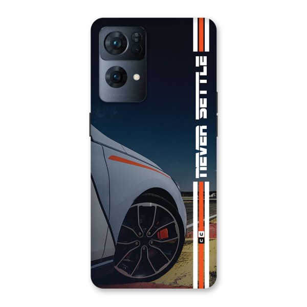 Never Settle SuperCar Back Case for Oppo Reno7 Pro 5G