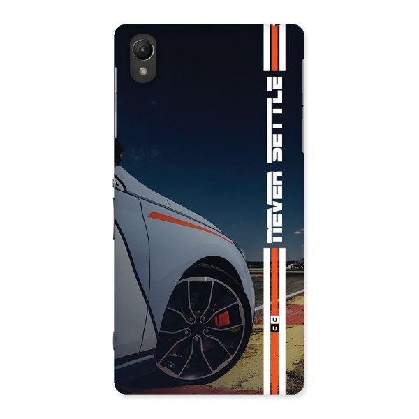 Never Settle SuperCar Back Case for Xperia Z2