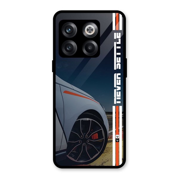 Never Settle SuperCar Glass Back Case for OnePlus 10T