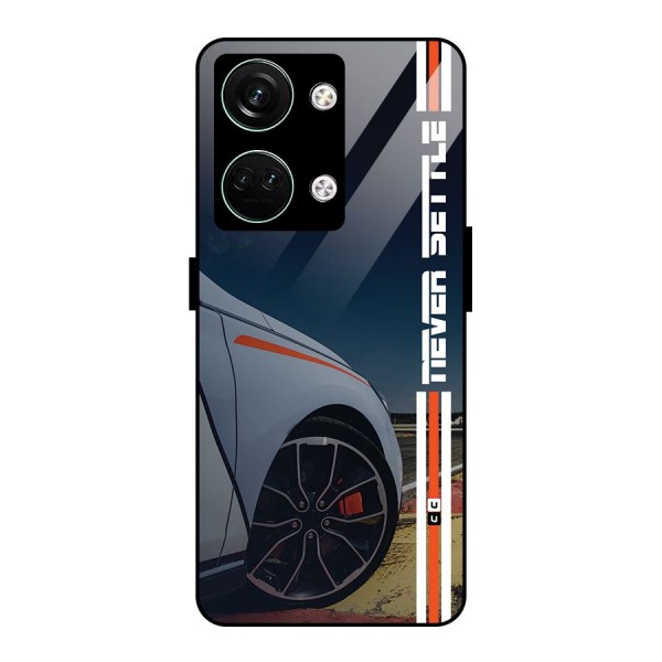 Never Settle SuperCar Glass Back Case for Oneplus Nord 3