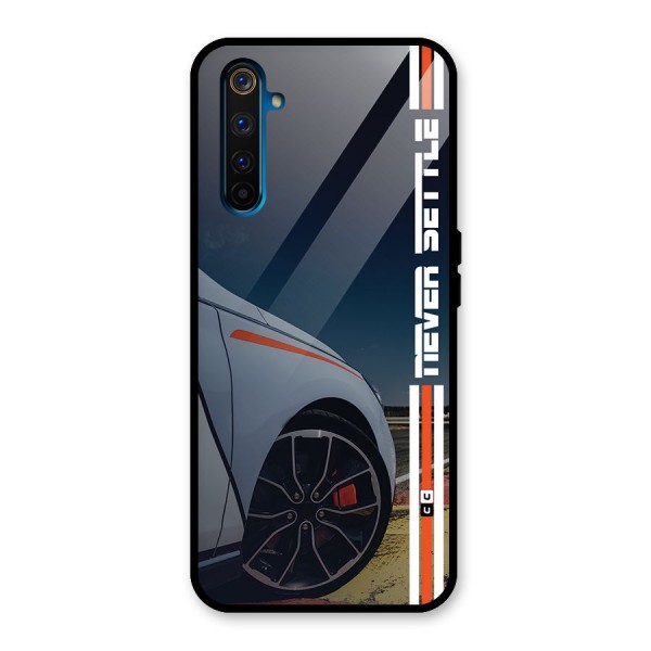 Never Settle SuperCar Glass Back Case for Realme 6 Pro