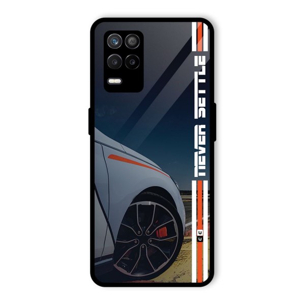 Never Settle SuperCar Glass Back Case for Realme 9 5G