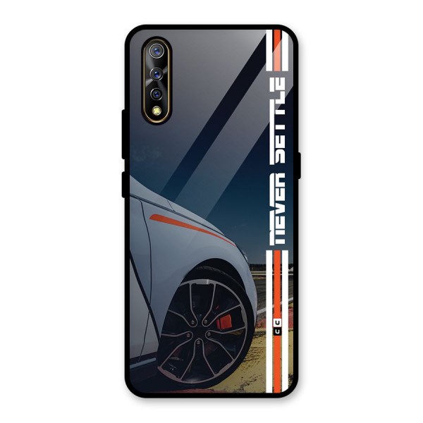 Never Settle SuperCar Glass Back Case for Vivo Z1x