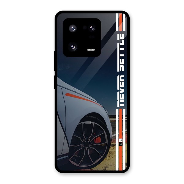 Never Settle SuperCar Glass Back Case for Xiaomi 13 Pro