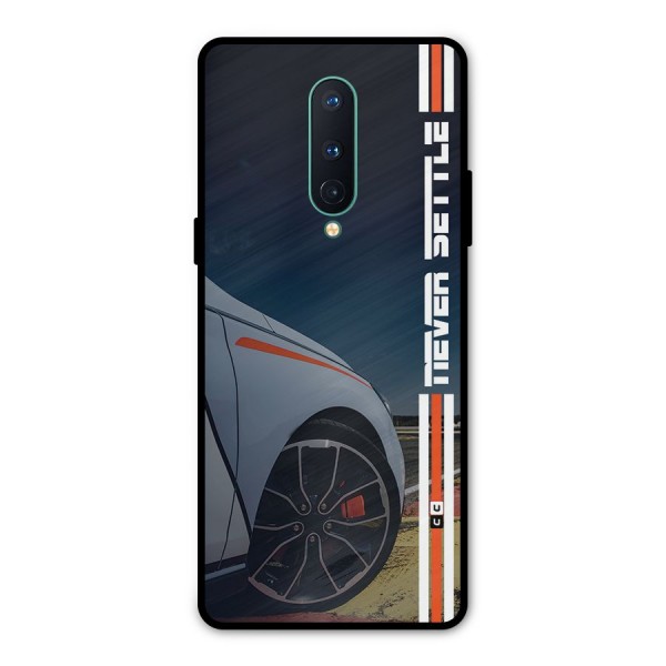 Never Settle SuperCar Metal Back Case for OnePlus 8