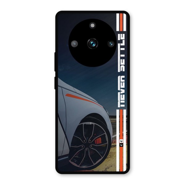 Never Settle SuperCar Metal Back Case for Realme 11 Pro