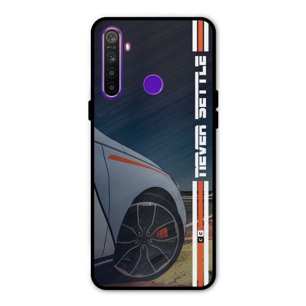 Never Settle SuperCar Metal Back Case for Realme 5i