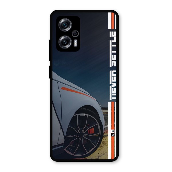 Never Settle SuperCar Metal Back Case for Redmi K50i