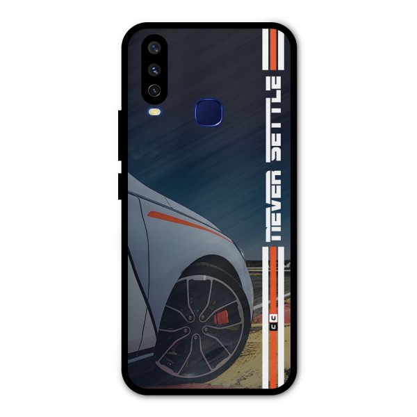 Never Settle SuperCar Metal Back Case for Vivo U10