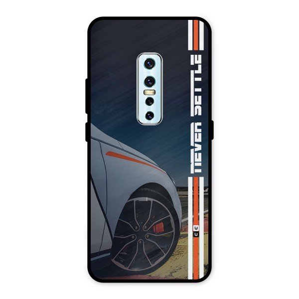 Never Settle SuperCar Metal Back Case for Vivo V17 Pro