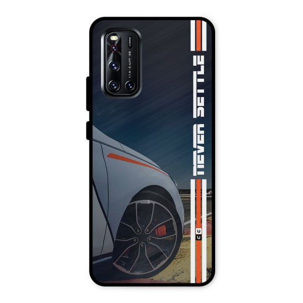 Never Settle SuperCar Metal Back Case for Vivo V19