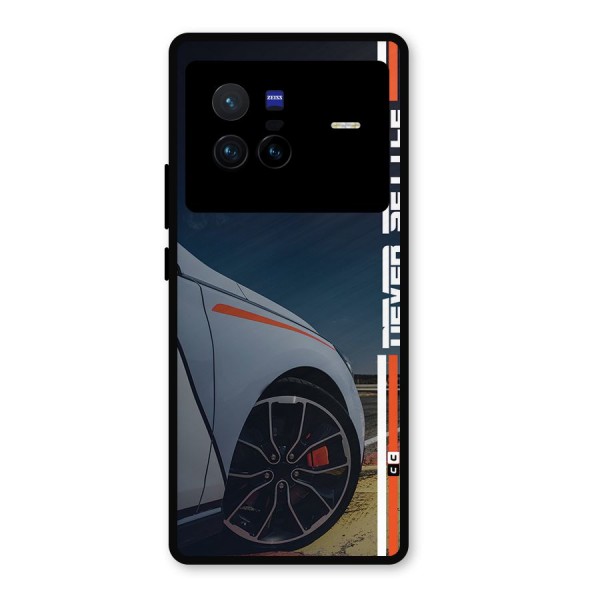 Never Settle SuperCar Metal Back Case for Vivo X80