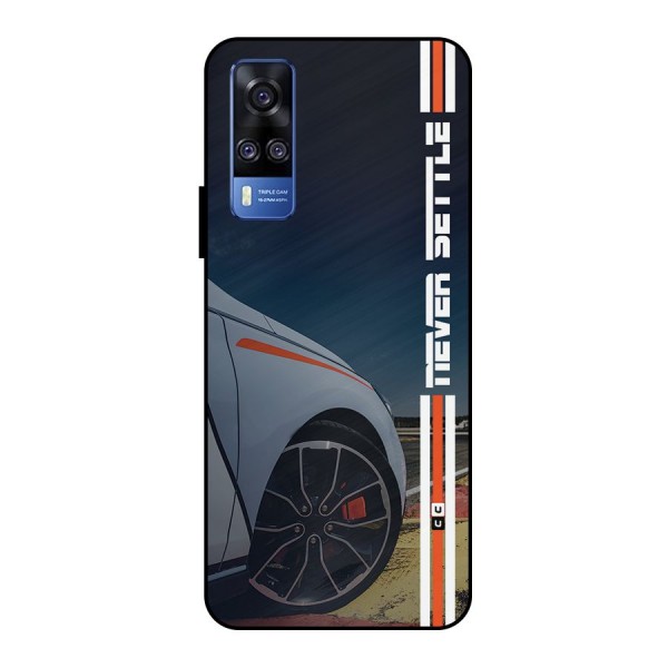 Never Settle SuperCar Metal Back Case for Vivo Y51