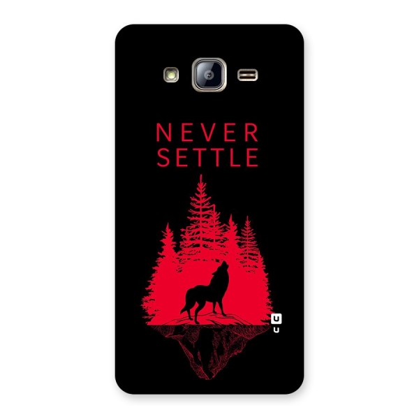 Never Settle Wolf Back Case for Galaxy On5