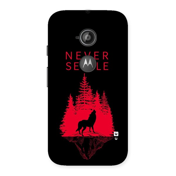 Never Settle Wolf Back Case for Moto E 2nd Gen