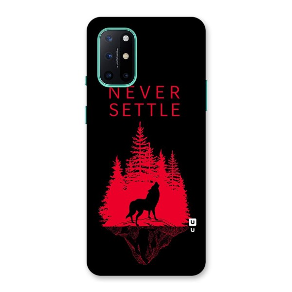 Never Settle Wolf Back Case for OnePlus 8T
