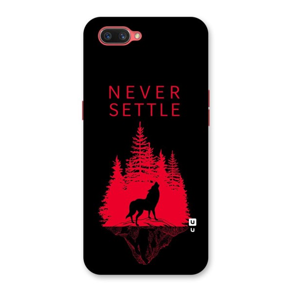 Never Settle Wolf Back Case for Oppo A3s