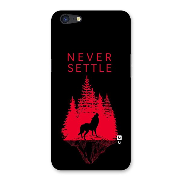 Never Settle Wolf Back Case for Oppo A71