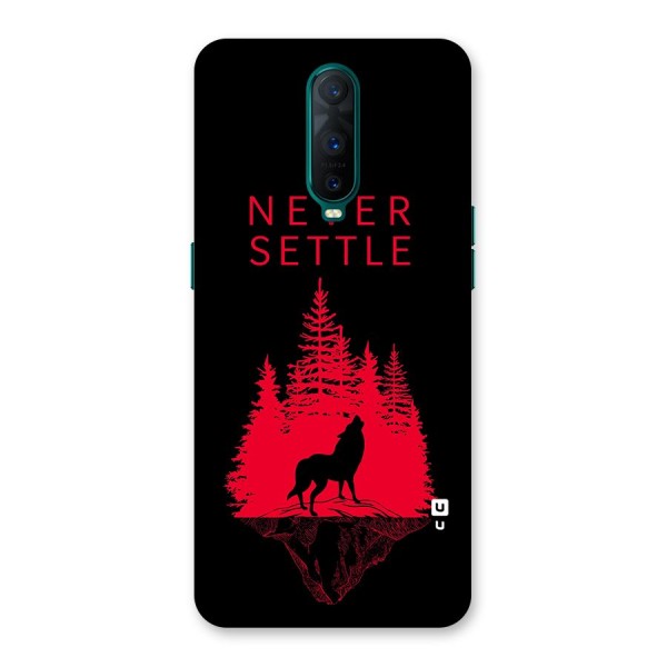 Never Settle Wolf Back Case for Oppo R17 Pro