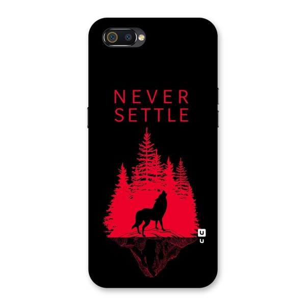 Never Settle Wolf Back Case for Realme C2