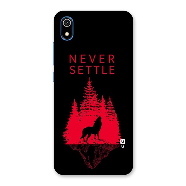 Never Settle Wolf Back Case for Redmi 7A